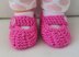 Tamika - Garter and lace stitch baby shoes