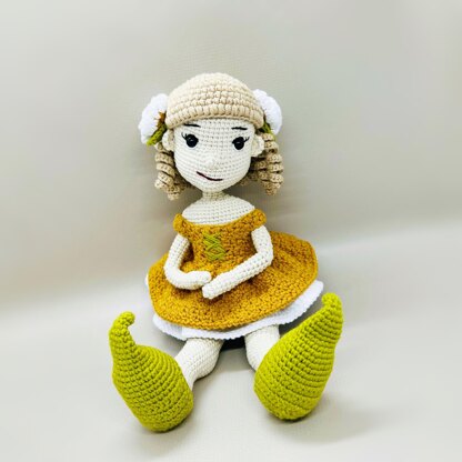 Crochet doll, Amigurumi doll, Little Elf