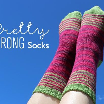 Pretty Strong Socks - knitting pattern