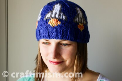 Space Shuttle Knit Hat