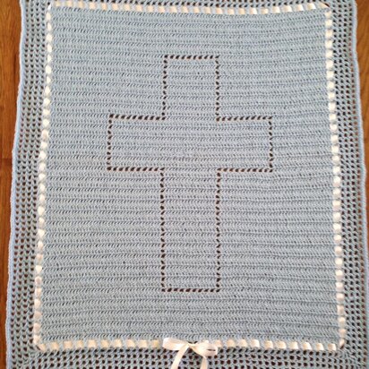 Baptism Christening Cross Blanket