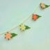 Spring easter flower garland