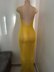 Halter maxi mesh dress