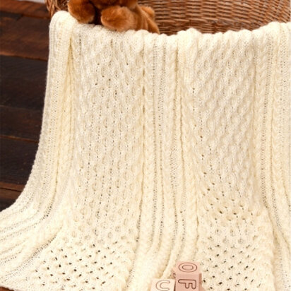 Irish Eyes Baby Blanket in Caron Simply Soft - Downloadable PDF