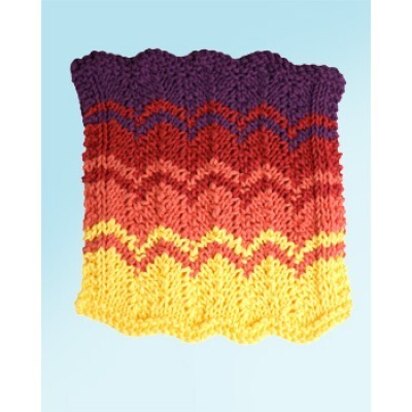 Sunset Strip Dishcloth in Lily Sugar 'n Cream Solids