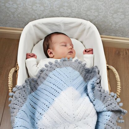 Curly Edge Blanket Crochet Pattern #103