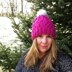 Simple Raspberry Crush Beanie