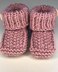 Baby Seed Stitch Booties 0-3 Months