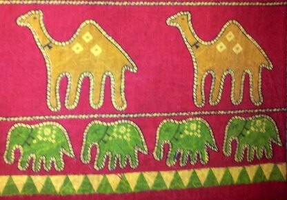 Moroccan Camels and Elephants Wrap