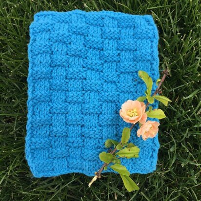 Basketweave Dishcloth - knitting pattern