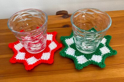 Christmas flower coaster by HueLaVive II