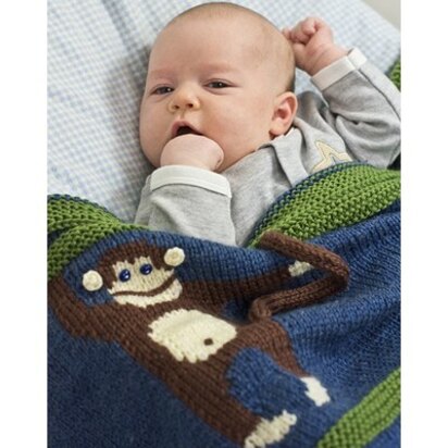 Cascade Yarns W610 Monkey Business Blanket (Free)