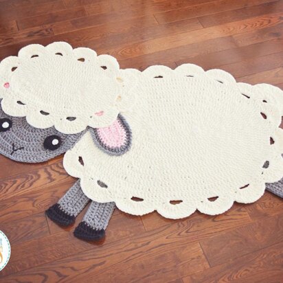 Baa Baa Easter Lamb Rug