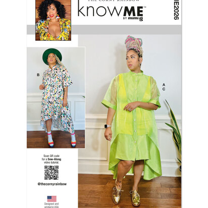Know Me Misses' Shirtdress and Knit Tank Dress ME2026 - Sewing Pattern