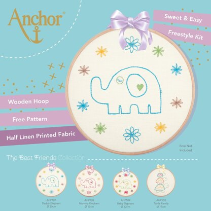 Anchor Daddy Elephant Embroidery Kit