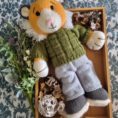 Tucker the Tiger - knitting pattern