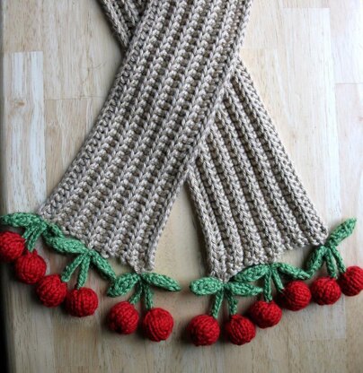 Cherries and Champagne Scarf