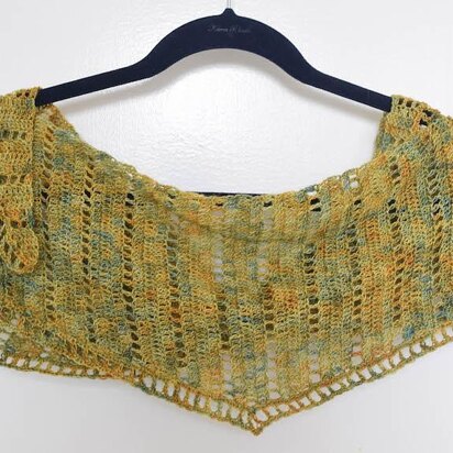 Simple Lace Isosceles Shawl or Scarf