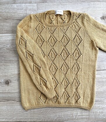 Corrynn, Diamond Patterned Sweater