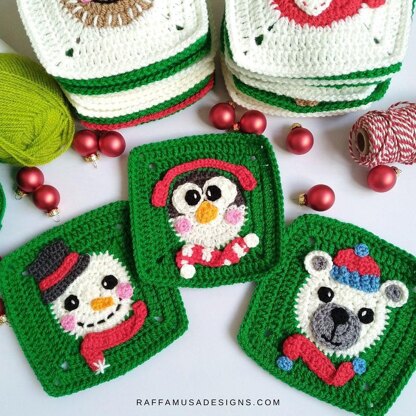 Snowman Granny Square