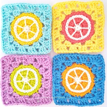 Citrus Fruits Granny Square