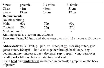 Snowflake Cardigan Knitting Pattern #302