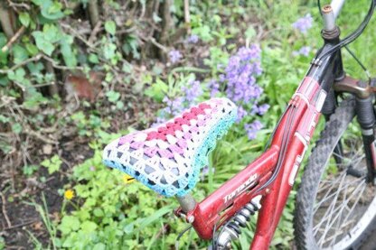 Crochet Bike Seat Cover, YarnBomb