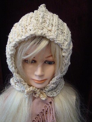 631 KNIT WINTER HOOD HAT, BABY TO ADULT