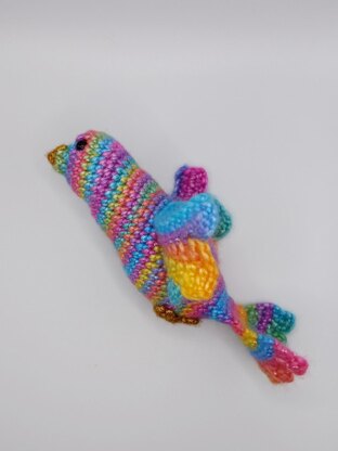 Rainbow Bird Amigurumi