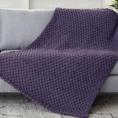 Bernat blanket big yarn patterns online knit