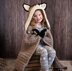 Hooded Woodland Fox Blanket