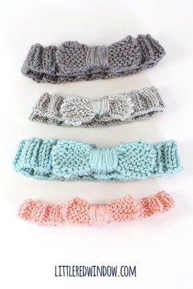 Knit Bow Baby Headband