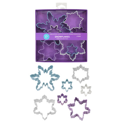 R&M Snowflake Cookie Cutters Set of 7