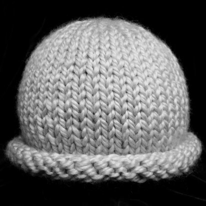 Quick As Lightning Rolled Brim Hat - knitting pattern