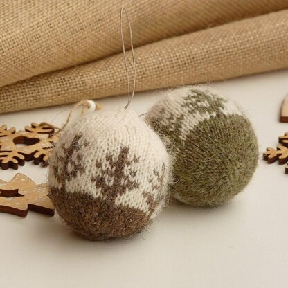 Christmas Wool Baubles