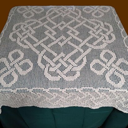 Celtic Love Knots Table Topper Crochet Pattern