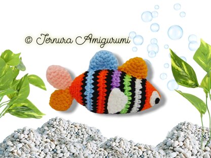 Multicolored fish Amigurumi