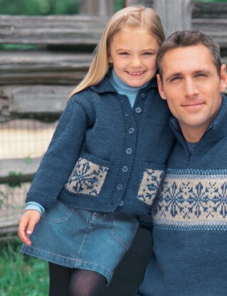 Child's Snowflake Sweater in Patons Classic Wool Worsted