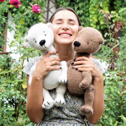 Polar Bear Toy - knitting pattern