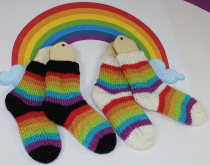 Baby Simple Rainbow Socks (Circular)