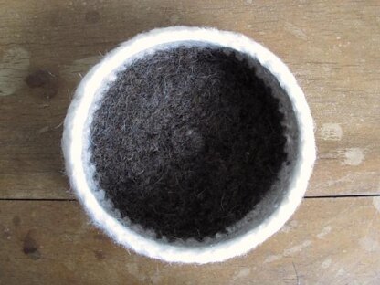 Tricolor Felted Bowl