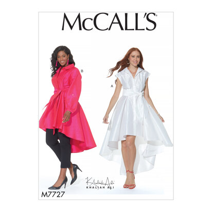 McCall's Misses'/Women's Dress, Tunic and Sash M7727 - Sewing Pattern