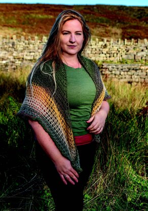 Crocheted Shawl in King Cole Curiosity DK - E1001 - Downloadable PDF