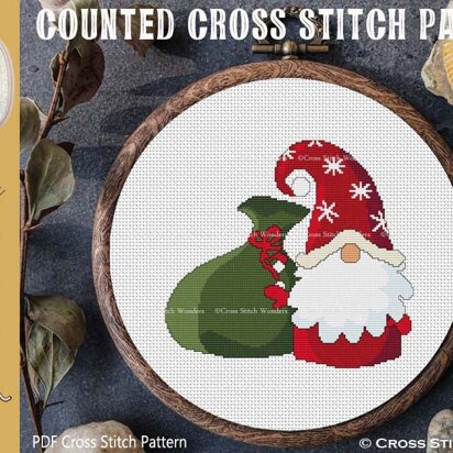 Fa-La-La-Llama Christmas Stocking Cross Stitch Pattern - Stitched Modern