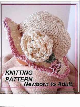 556, KNITTED HAT, baby to adult