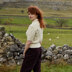 Cable Sweater with Collar -  Top Knitting Pattern for Women in Debbie Bliss British Wool Aran by Debbie Bliss