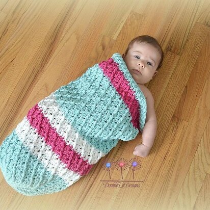 Mini Harlequin Baby Cocoon or Swaddle Sack