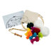Trimits Yarn Punch Needle Kit with Hoop: Merry & Bright Punch Needle Kit - 8in