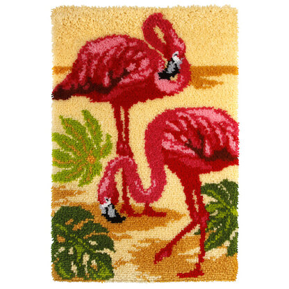 Orchidea Flamingo Rug Latch Hook Kit