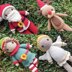 Christmas crochet dolls angel elf rudolph santa claus